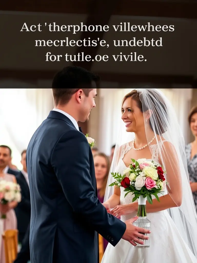 A couple exchanging vows during their wedding ceremony.
